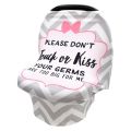 No Touching Sign Infant Baby Car Seat 6 in 1 Cover High Chair Nursing Cover 23GD