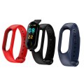 M3plus smart bracelet heart rate pedometer call reminder message push Neutral Silica gel Waterproof Sleep monitoring