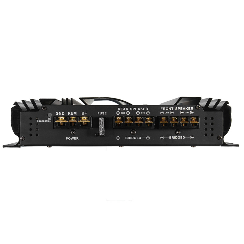3800W RMS 4 Channel 12V Amplifier Audio bluetooth Car Audio Stereo Amplifier Amp Speaker Metal Car Amplifier Car Subwoofer