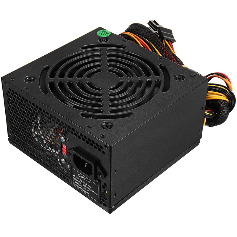 EU Plug Black 1000W Power Supply Psu Pfc Silent Fan Atx 24pin 12V PC Computer Sata Gaming PC Power Supply For Intel Amd Comput