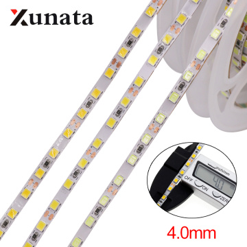 5m LED Strip 2835 SMD 120LEDs/m DC12V 4MM Flexible LED Rope Ribbon Tape LED Light Lamp Natural White / Warm White