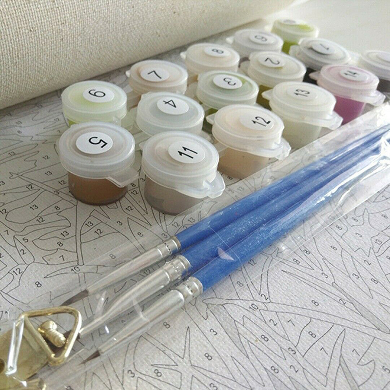 DIY Oil Painting Kit Paint By Numbers For Adult Kids Beginners Frameless For Home hotel Wall Decoration