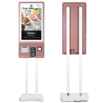 32 inch Wireless Remote Control Restaurant Self Service shopping touch interactive terminal payment kiosk with printer