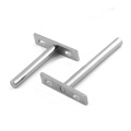 Pair 3/4/5inch Concealed Floating Wall Shelf Bracket Support Hidden Metal Steel Wall Rack Bookshelve Board Plank Holder