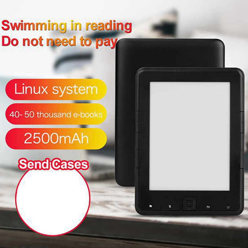 BK-6008 Electronic Paper Book Reader 6.0 Inch Sn E-Book Waterproof E-Book Reader 4G RAM 800 x 600