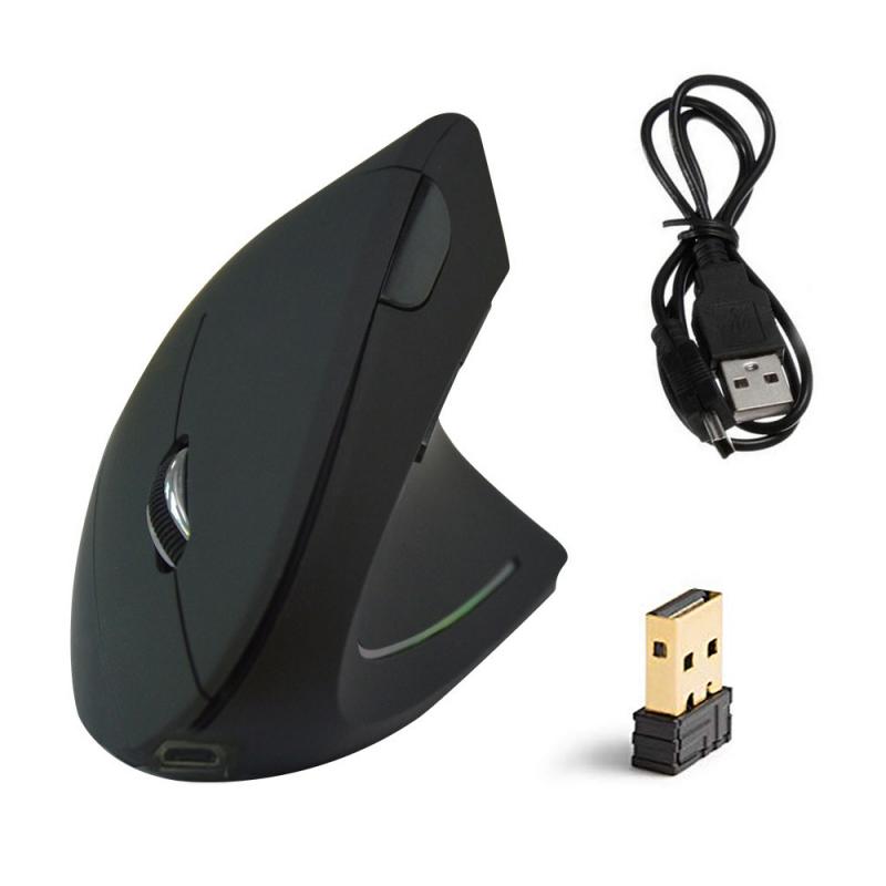 For PC Laptop Desktop 2.4GHz Wireless Gaming Mouse USB Receiver Pro Gamer Mice Shark Fin Ergonomic Vertical Wireless Mouse