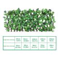 Green Vines Wooden Expandable Faux Privacy Fence Artificial Garden Decoration Fence UV Protected Privacy Hek Fence Panel tuinhek