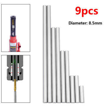 9pcs 8.5mm Ejector Pins Set Used To Push Rifling Buttons High Hardness Full Specifications Reamer Kits Machine Tools Accessories