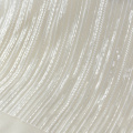 Width 130cm DIY Stripe Embroidery Sequin Fabric Sparkly Glitter Tulle for Wedding Party Banquet Stage Clothes Veil Dress Fabric