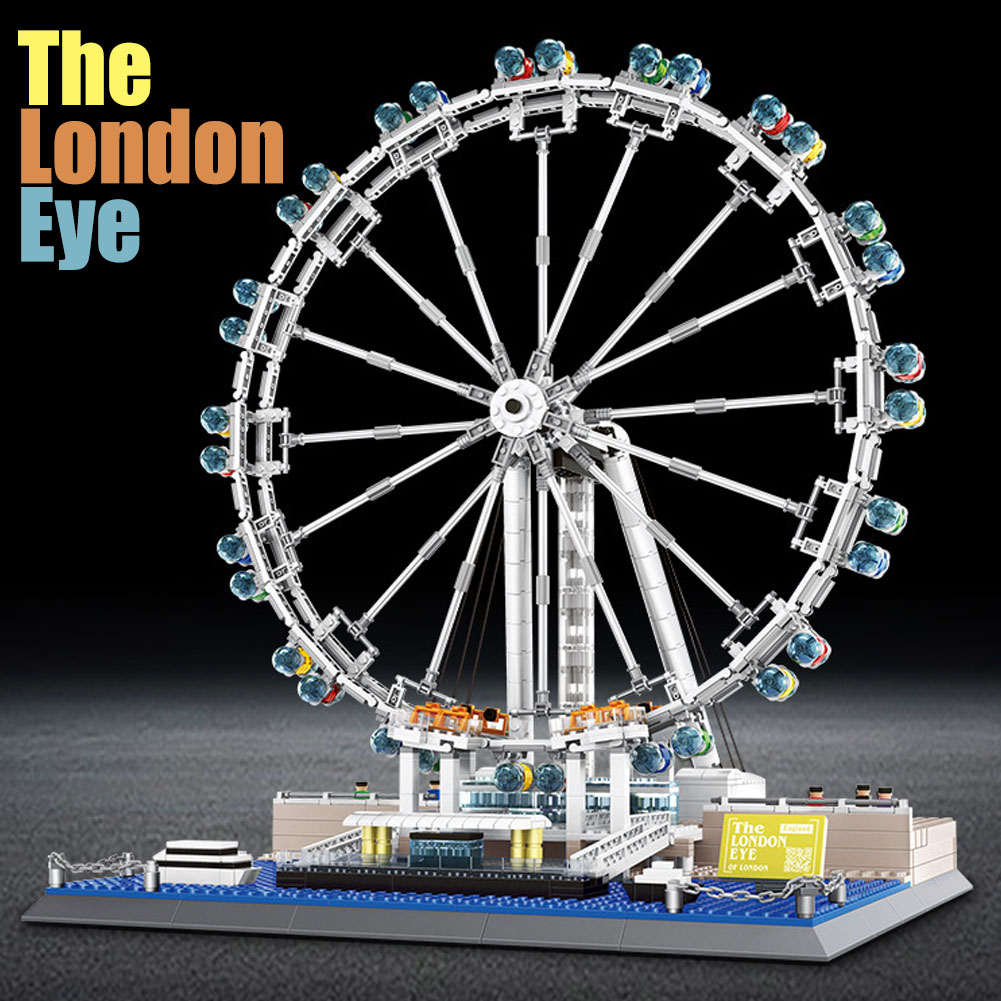 BZDA Famous Blocks The London Eye Ferris Wheel Building Blocks Playground Construction Toys Millennium Wheel For Toy DIY Gift