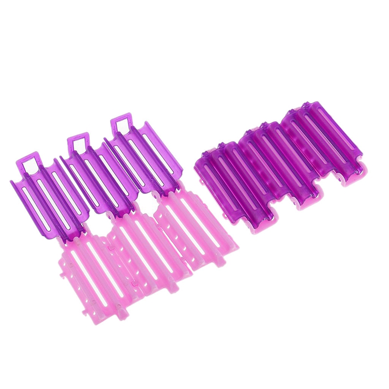45Pcs Hair Curler Clips Clamps Roots Perm Rods Styling Wavy Rollers for Corn Fluffy DIY Tools No Heat