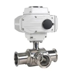 2 Inch 3 Way Sanitary Electric Ball Valve