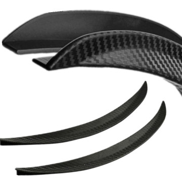 4pcs 40cm Universal Car Carbon Fiber Fender Flares Mud Flaps Splash Guards Arch Wheel Eyebrow Lip For Car Truck SUV