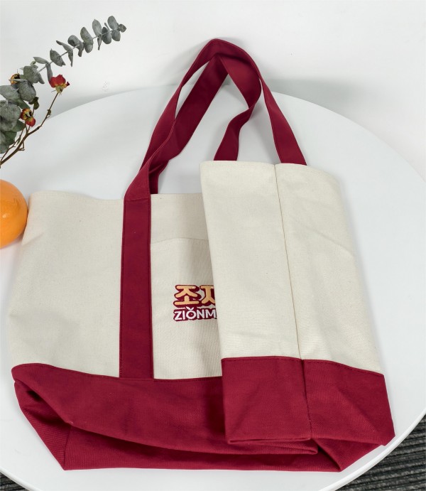 Colored hand bill shoulder tote bags