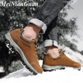 Platform Sneakers for Men Sport Shoes Lightweight Men's Running Shoes Winter Short Plush Warm Soft Mens Sports Shoes Big Size E3