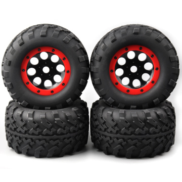 4Pcs/Set 1:8 Scale Bigfoot Monster Truck Tires and Wheel Rims with 17mm Hex fit TRAXXAS RC Car Model Accessories
