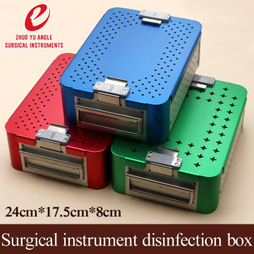 Surgical high temperature and high pressure disinfection equipment storage box for aluminum alloy surgical instruments