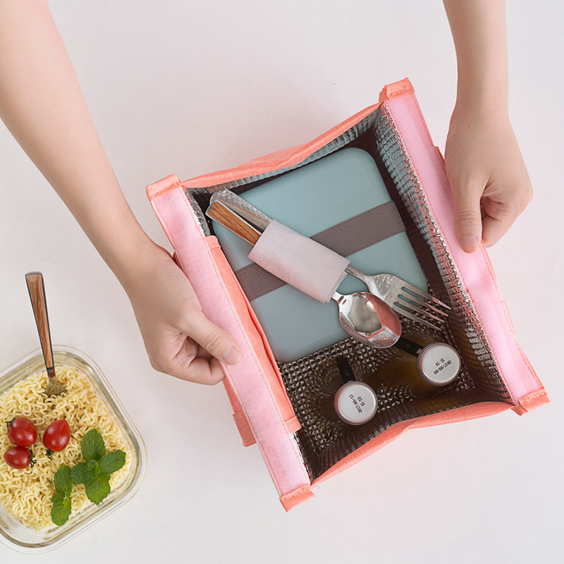 Women's Thermal Lunch Box Bag Portable Kids School Fresh Food Men's Cooler Bento Pouch Office Picnic Purse Accessories