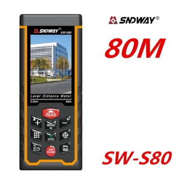 80M 120M Laser Distance meter Rangefinder SW-S80 Laser Range Finder tape Measure W-TFT Lcd Camera rechargeable battery