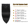 Straight Hair Clip in Human Hair Extensions 8pc/set 120g Remy human Hair Clip In Extensions Brown Blonde clip in Full Head