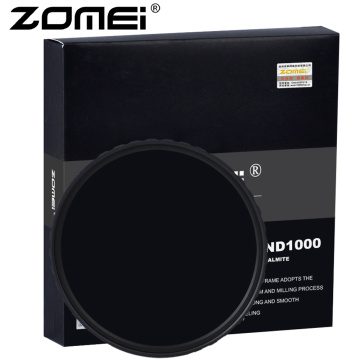 ZOMEI Ultra HD-W MC-ND1000 Filter German Glass Neutral Density Camera Lens 52-82mm 18layer coating 2.3mm Frame Height