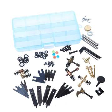 DIY Tattoo Accessories Parts Screws Kit Tattoo Guns Machine Repair Tools Maintenance Tools Set Assortment Storage Box Supplies