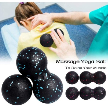 Lacrosse Myofascia Ball Peanut Massage Ball High Density Lightweight Fitness Body Fascia Massage Yoga Ball Exercise Relieve Pain