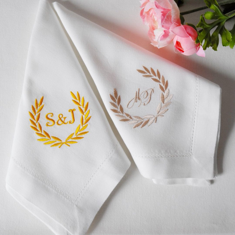 Customized Personalized Napkins Custom napkins Embroidered Cloth Napkins Wedding Gift Monogrammed Napkins