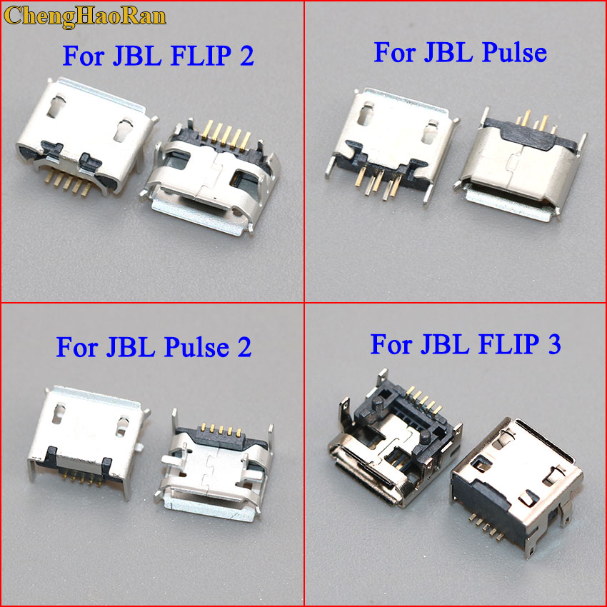 ChengHaoRan 5pcs For JBL FLIP 3 2 Pulse 2 Bluetooth Speaker Micro USB Jack Dock Charging Port Charger Connector Repair parts
