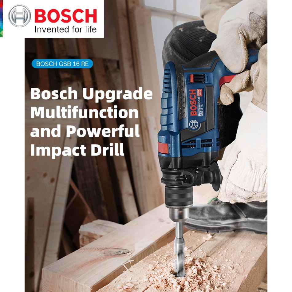 Bosch High Power 750W Electric Hammer Electric Drill Two Functions Household Impact Drill Multi-function Electric Pick Slotter