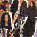 Fluffy Crochet Braid Hair for Passion Twist Hair 30Strands/Pack 18Inch Pre-Loop Long Braids Twist Synthetic Hair Extension