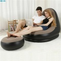 Inflatable Sofa with Foot Rest Home Leisure Living Room PVC Air Lounge Chairs Cushion Stool Garden Lounger Furniture Infatables