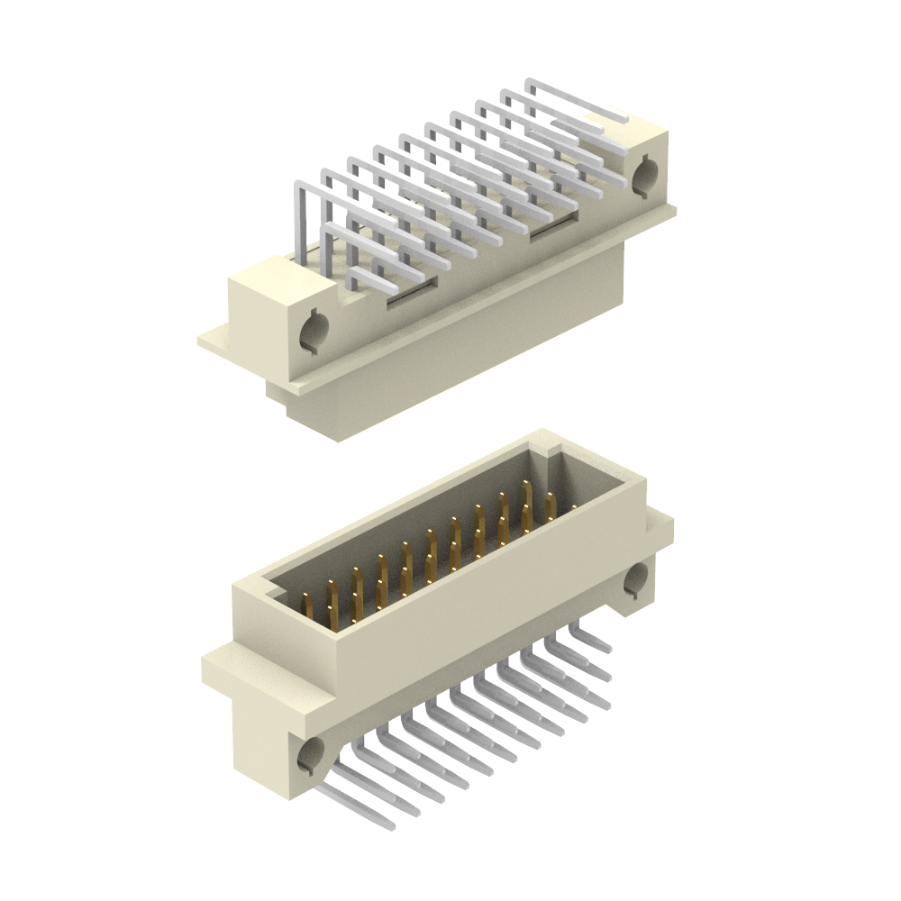 DIN 41612 / IEC 60603-2 Connectors Vertical Plug/Male Inverse/Inverted 20 Positions