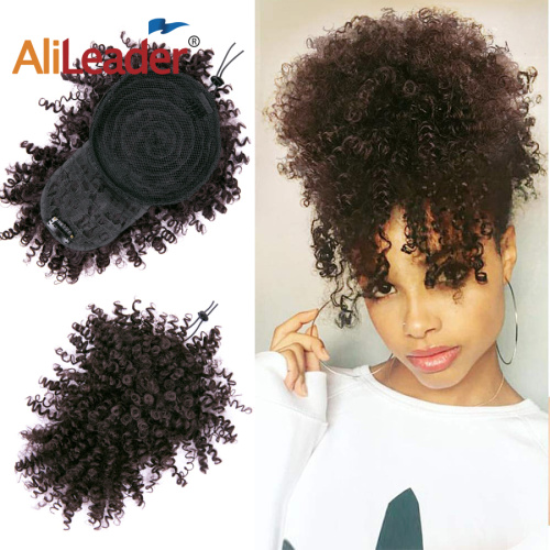 High Puff Kinky Curly Drawstring Ponytail With Bangs Supplier, Supply Various High Puff Kinky Curly Drawstring Ponytail With Bangs of High Quality