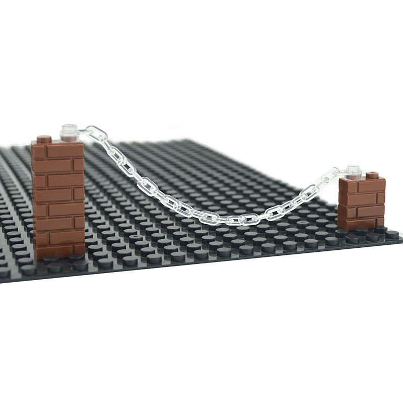 Military Base Barbed wire Building Block City military Scene Accessory Fence Isolation net MOC Parts Brick 30104 92338 chain