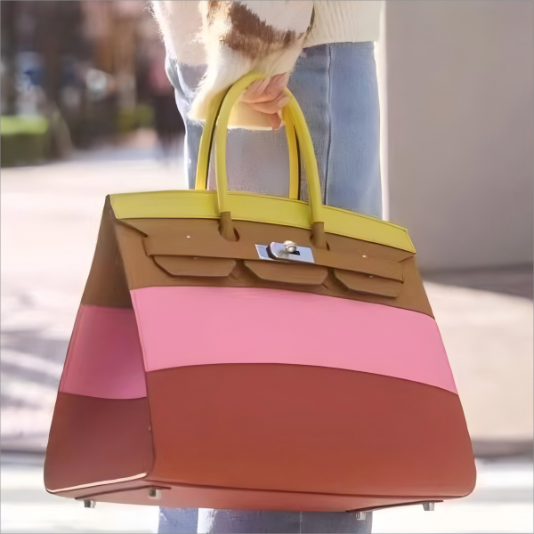 Fashionable Leather Patchwork Tote