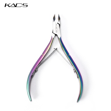 KADS 1pc Colorful Dead Skin Scissors Nail Dead Skin Cuticle Remove Manicure Tool Rainbow Manicure Remover Scissors Rainbow