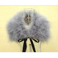 Real fur scarf of natural ostrich feather fur warm autumn winter fake collar for women fahion new style gray red scarves S12