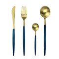 Rose Gold Cutlery Set Dinnerware Set Matte 304 Stainless Steel Flatware Set Knife Fork Spoon Tableware Set Silverware Wholesale