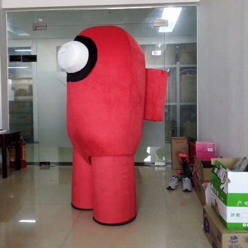 New Among us Red Character Red Mascot costume Cosplay costume for Birthday Parties Red Green Yellow options