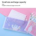 Multifunction Mask Storage Bag With Zipper Portable Plastic Storage Container Cosmetic Organizer Makeup Travel Bags TSLM1