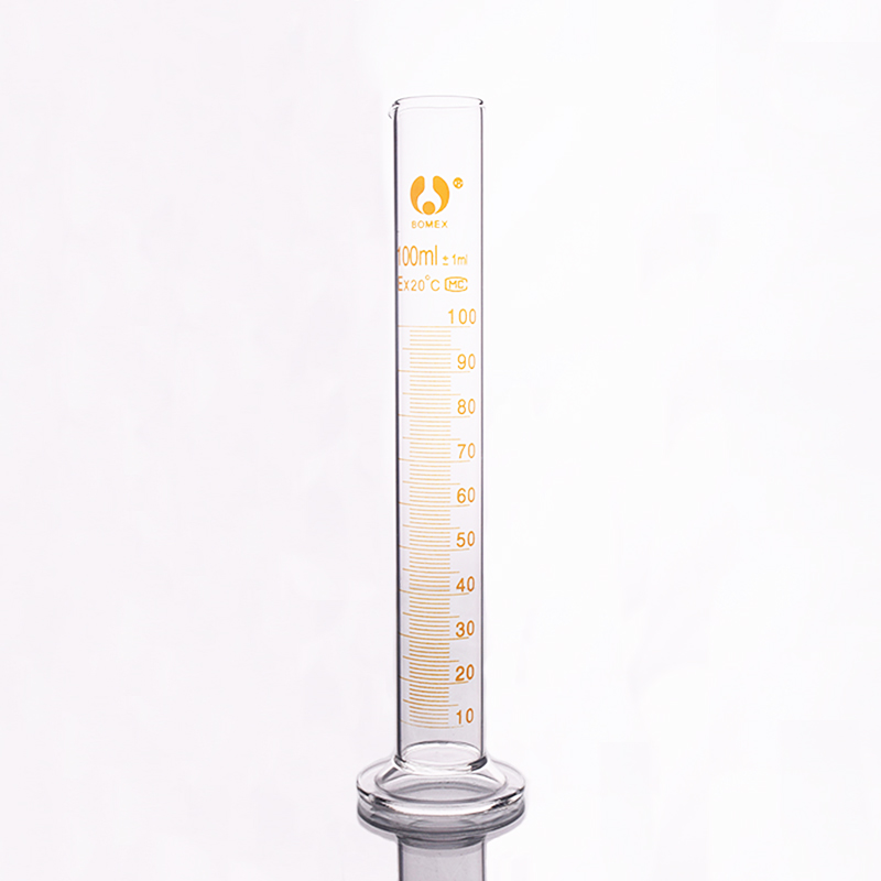 High borosilicate glass measuring cylinder,Capacity 100ml,Graduated Glass Laboratory Cylinder