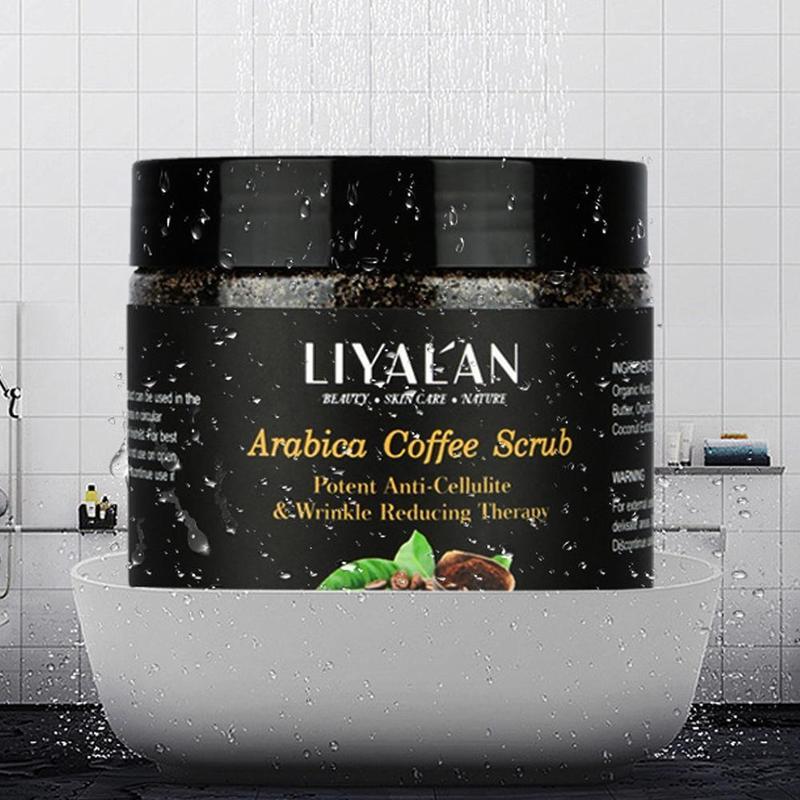 250g Arabica Coffee Body Scrub Cream Dead Sea Salt For Exfoliating Whitening Moisturizing Anti Cellulite Treatment Acne