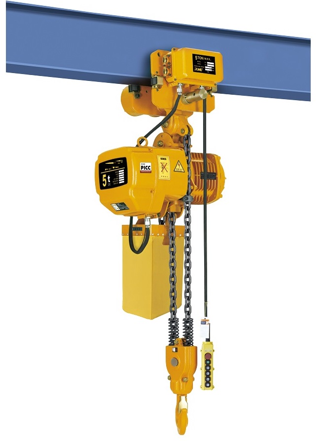 1T--5TX4M HHBB series all-in-one moving electric chain hoist with electric trolley 380V50HZ 3-phase, CE certificated electric