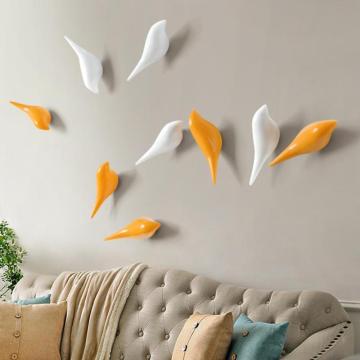 1PC Creative Bird Wall Hooks Home Decoration Resin Wood Grain Storage Rack Bedroom Door After Coat Hat Hanger Coat Holder ME 022