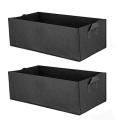 2Pack Plant Grow Bag Fabric Raised Garden Bed Rectangle Vegetable Potato Grow Planter Breathable Planting Container Bag 5FM