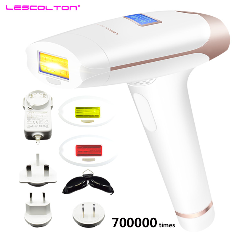 lescolton 700000times IPL Laser Epilator Machine Lazer epilasyon with LCD Display Hair removal For Boay Bikini Face Underarm