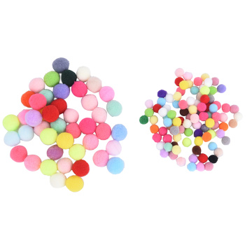 100Pcs/lot 10/20mm Round Felt Balls Pom Poms Craft Wedding Decoration DIY Soft Pompoms Balls Kids Toys Sewing Accessories