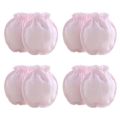4 Pairs Newborn Baby Anti Scratch Gloves Infant Protecting Anti-grasping Mittens Q81A
