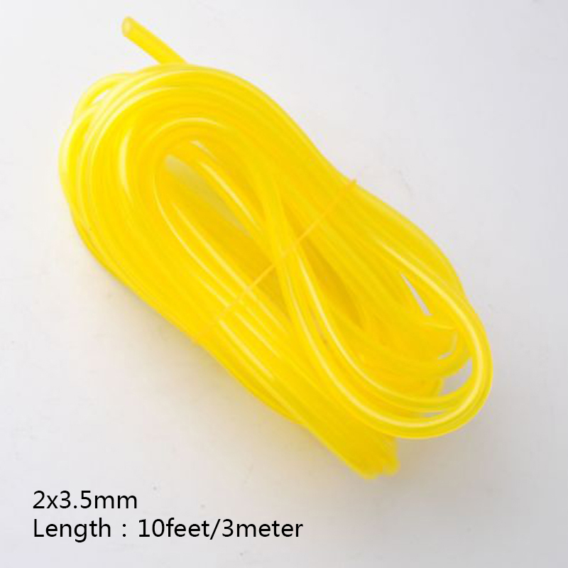 3m/10-Feet Yellow Tygon Gas Petrol Fuel Line Pipe For Stihl Poulan Chainsaw For Trimmer Saw Blower Replaces Poulan Part New